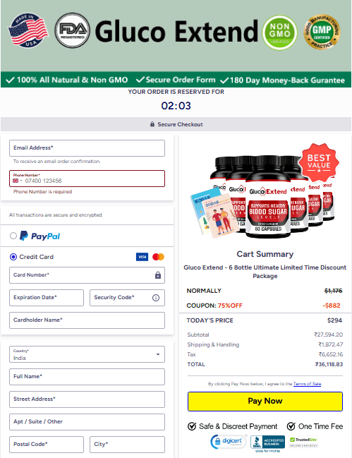 Gluco Extend-Secure-Checkout